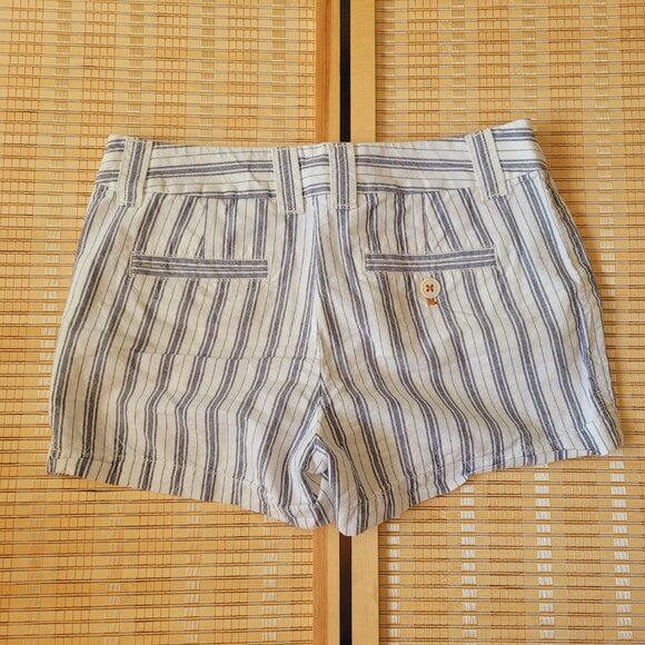 J.CREW Striped Linen Shorts - Picture 2 of 4